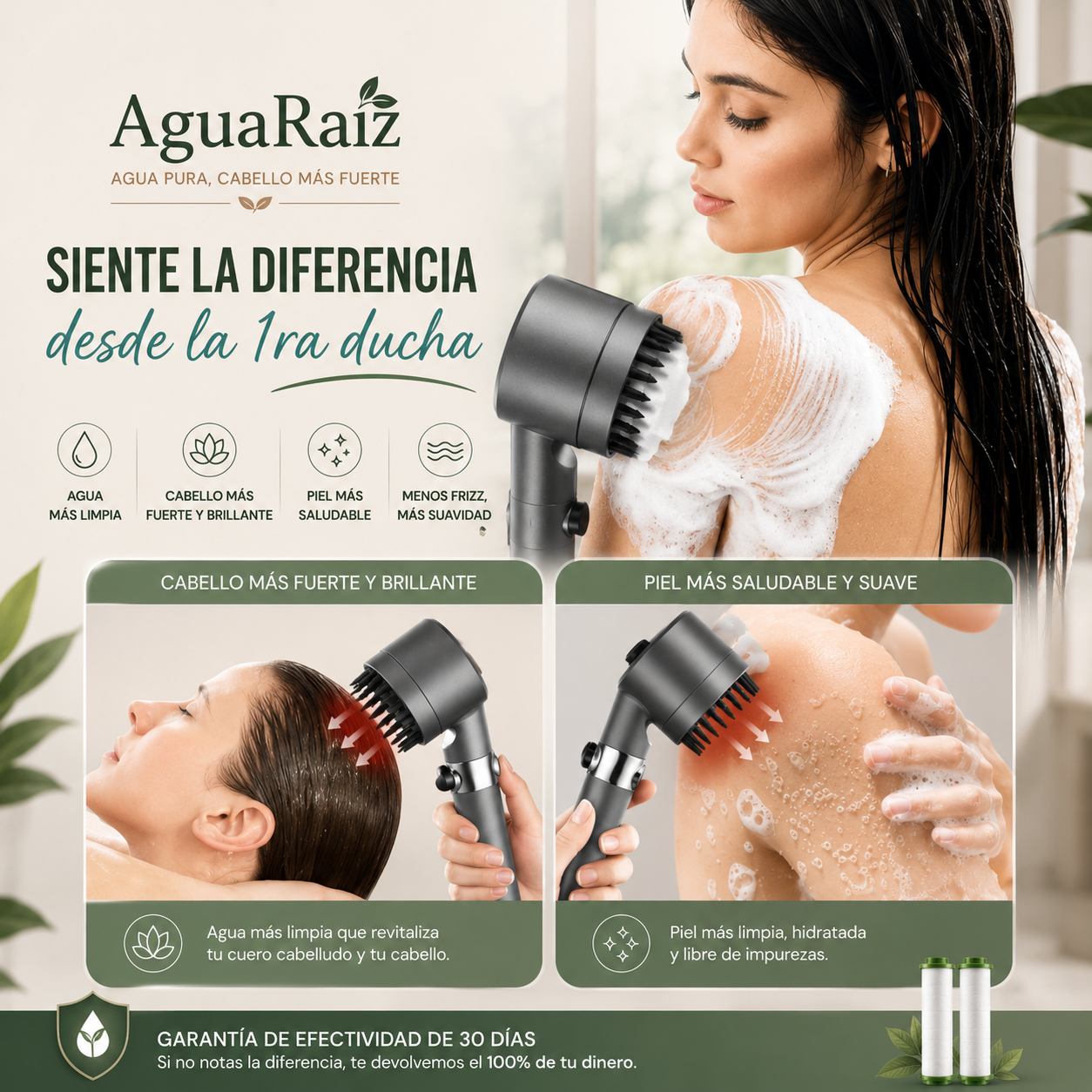 AguaRaíz Ducha de alta presión